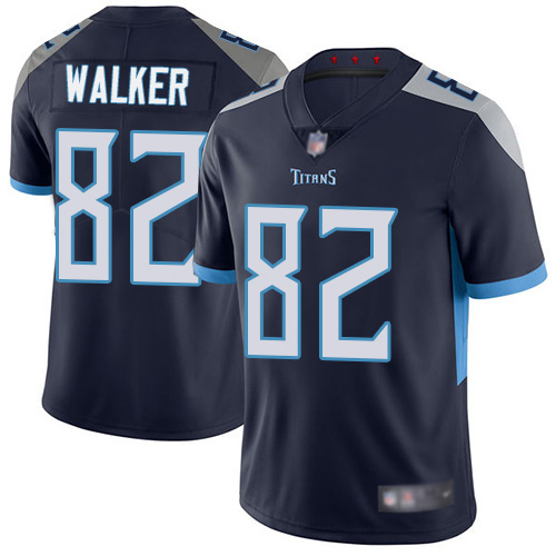 Tennessee Titans Limited Navy Blue Men Delanie Walker Home Jersey NFL Football #82 Vapor Untouchable